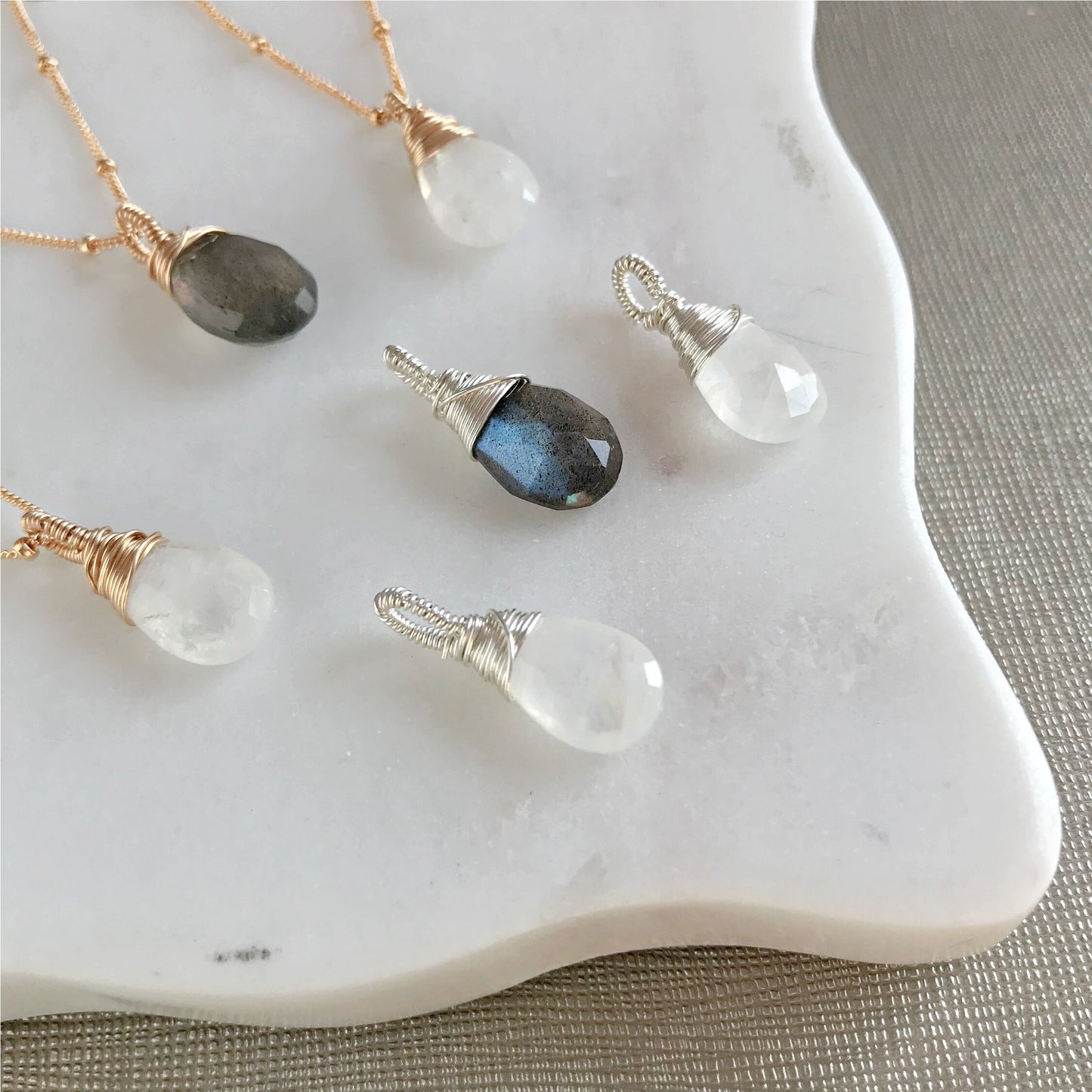 Moonstone Necklace Chakra Necklace Dainty Necklace Necklace for Women June Birthstone Gemstone Necklace Gift for Her Gift for Girlfriend