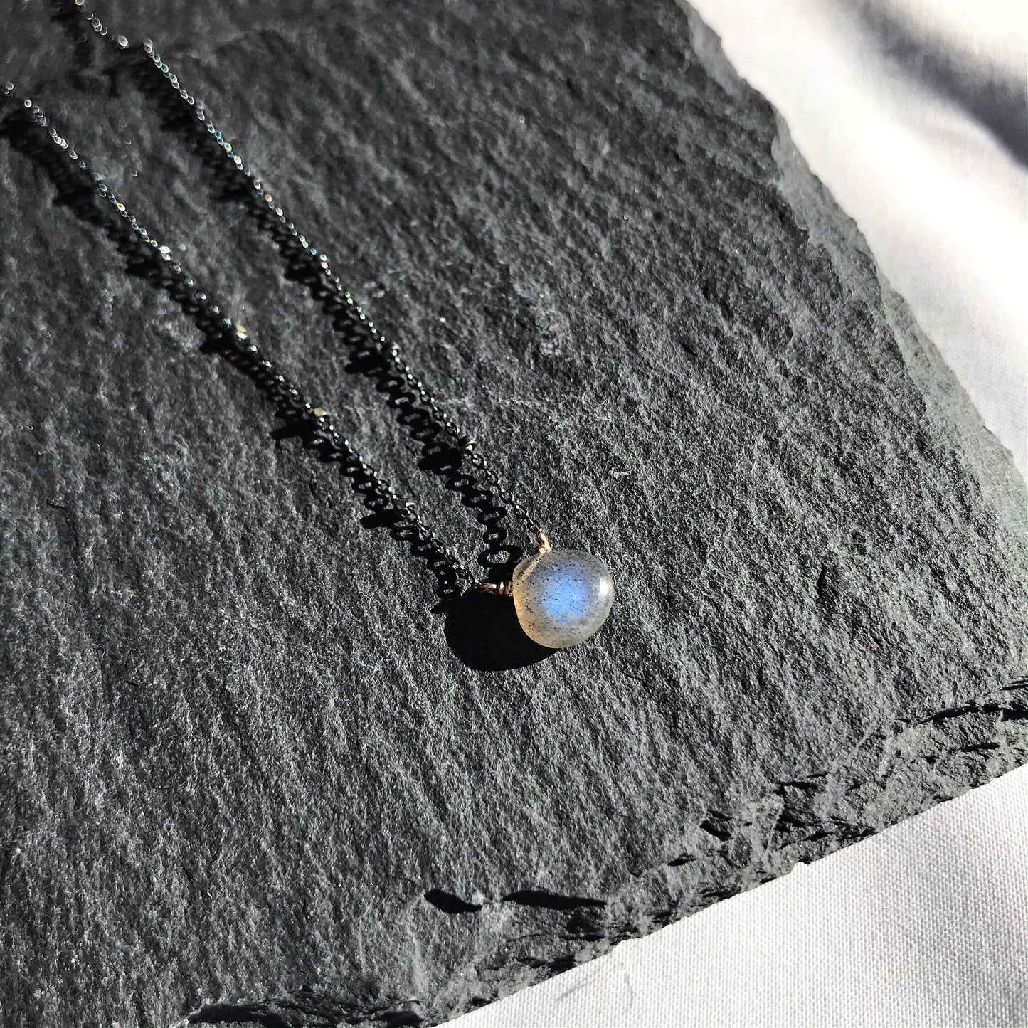 Labradorite Necklace Gemstone Necklace Labradorite Jewelry Dainty Necklace Pendant Necklace Layered necklace Gold Necklace Silver Necklace