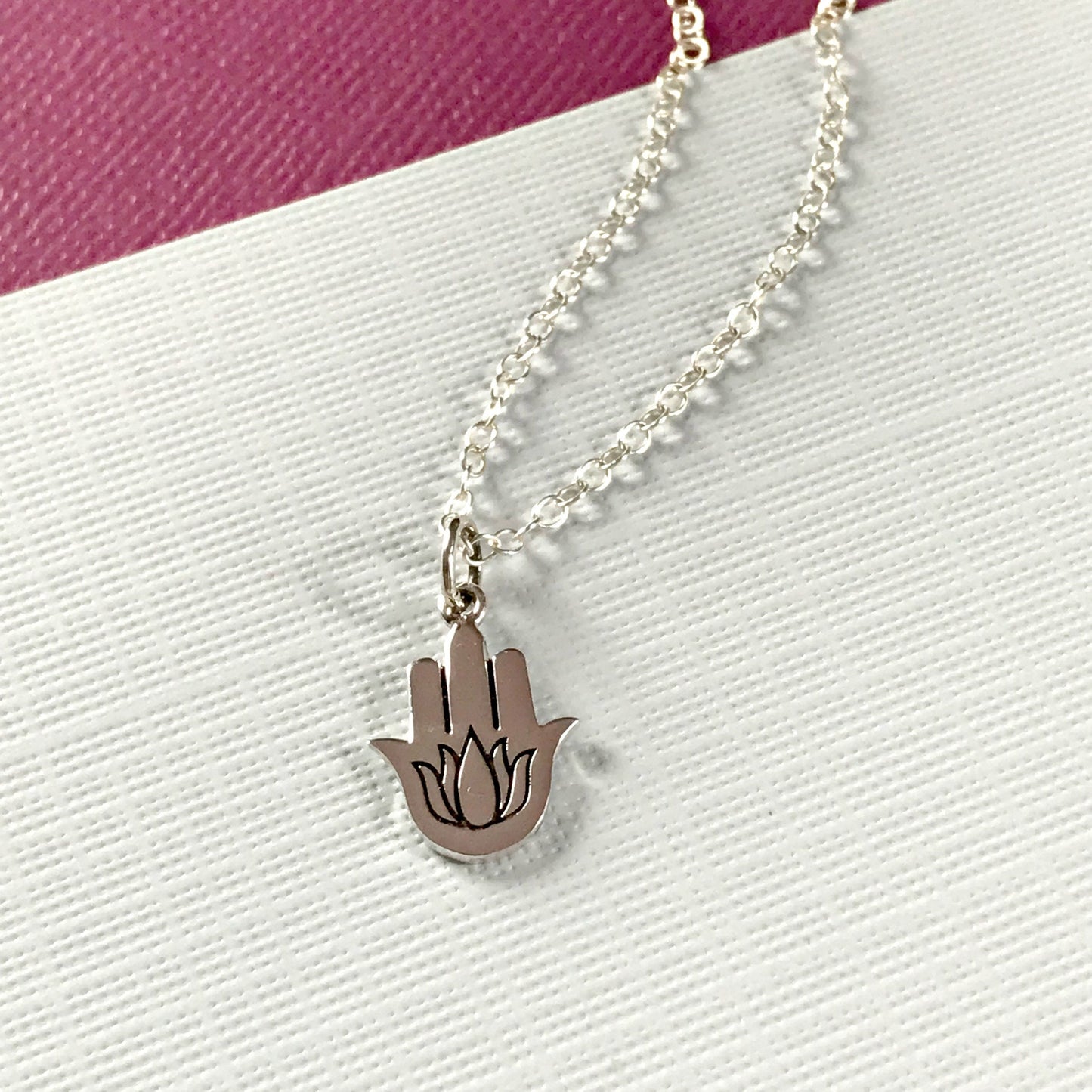 Hamsa Necklace Hand of Fatima Protection Necklace Yoga Necklace Hamsa Choker Fatima Necklace Dainty Necklace Mother Necklace Hand Necklace