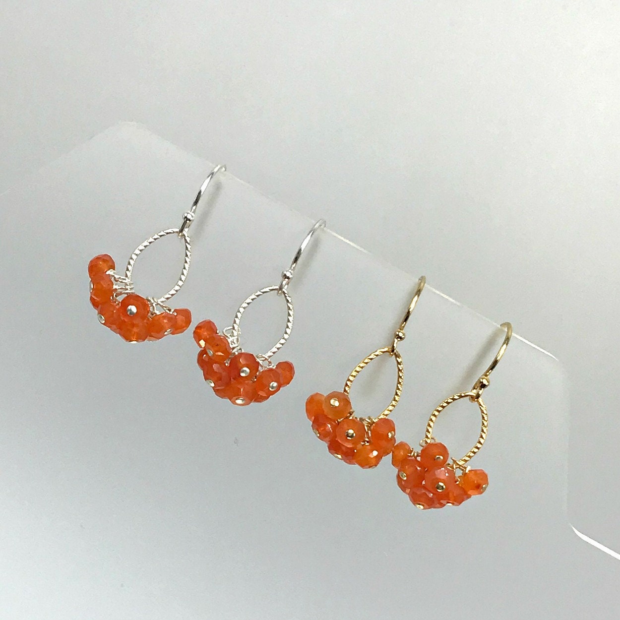 Carnelian Earrings,Dangle Earrings,Carnelian Jewelry,Orange Gemstone,Handmade Earrings,Orange Earrings,Delicate Earrings,Gemstone Earrings