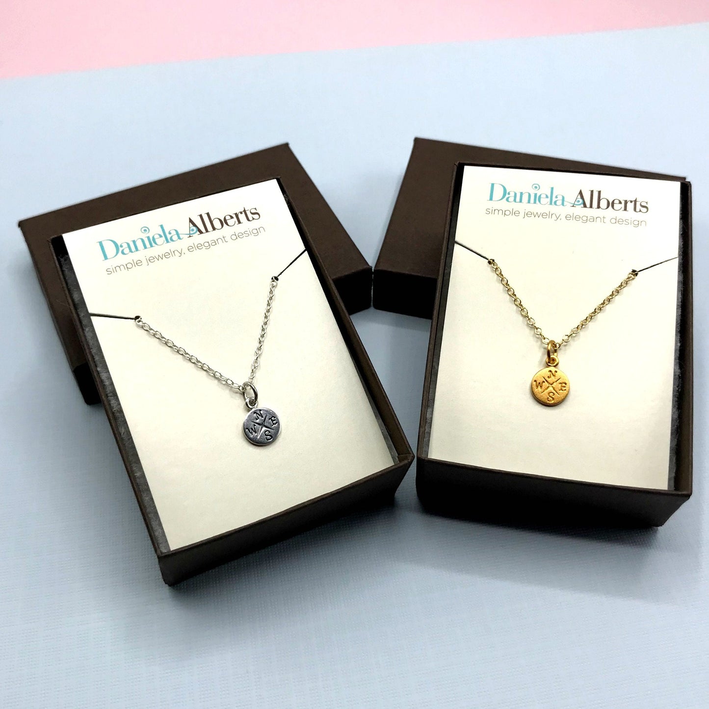 Compass Necklace Compass Pendant Silver Compass Compass Jewelry Graduation Necklace Dainty Necklace Minimalist Necklace Layering Necklace