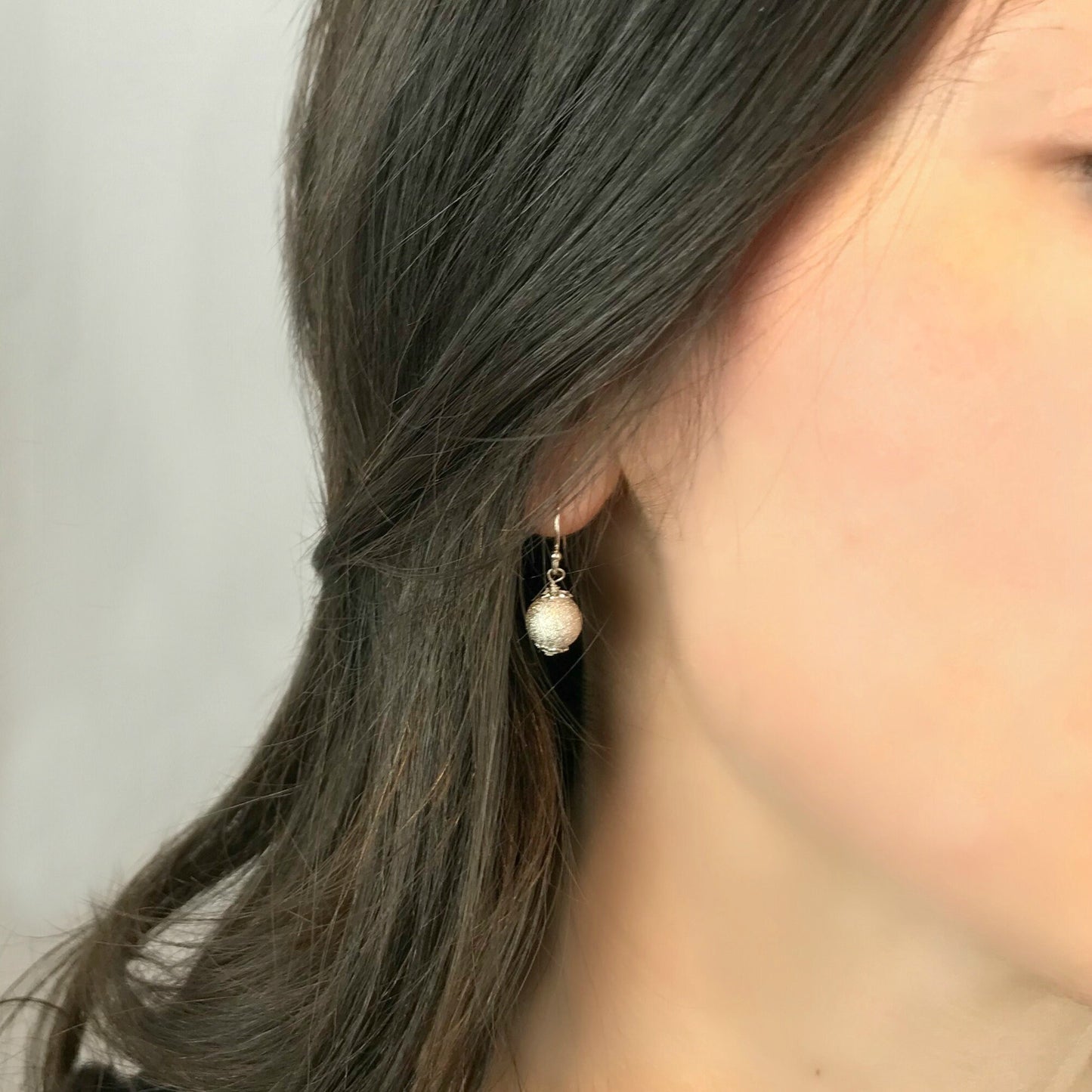 Silver Ball Earrings Gold Ball Earrings Linear Earrings Dangle Earrings Drop Earrings Elegant Earrings Wedding Earrings Sparkle Earrings