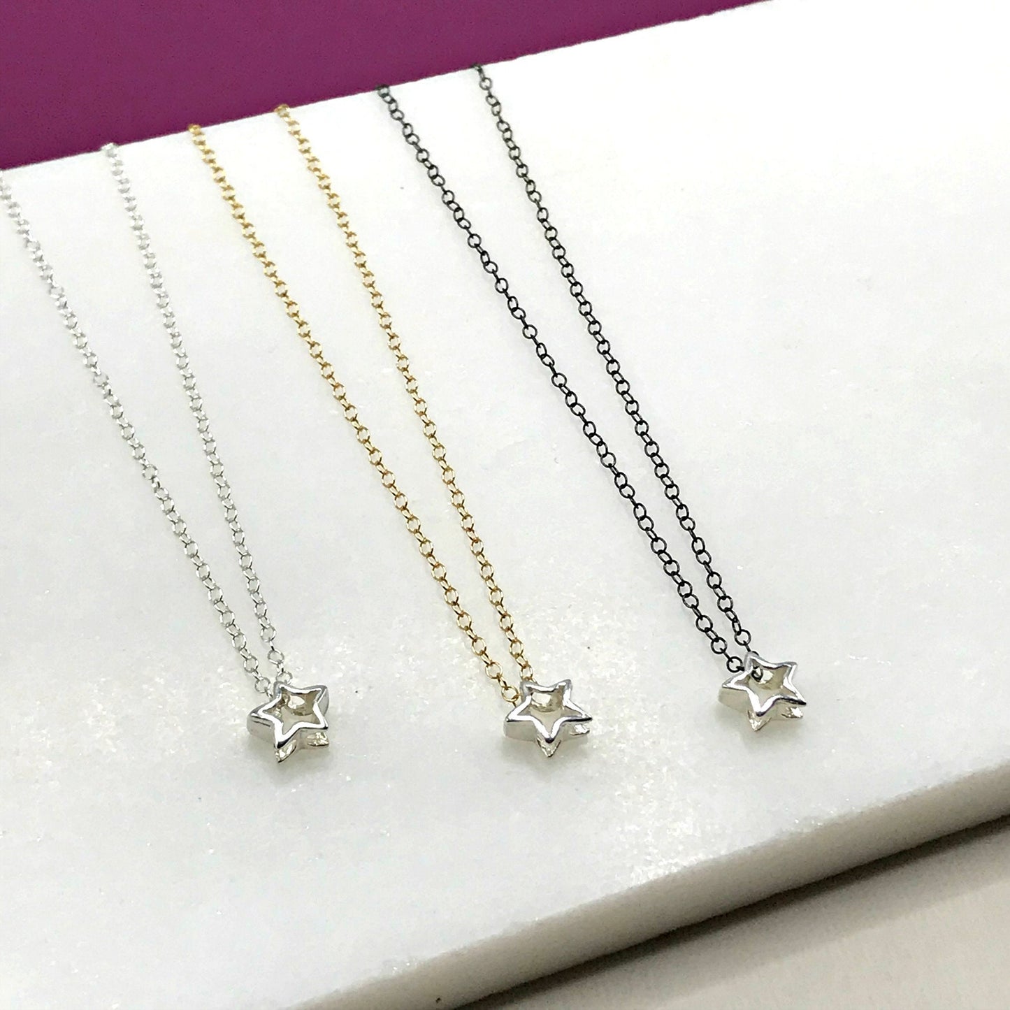 Tiny Star Necklace,Star Jewelry,Dainty Star Necklace,Celestial Jewelry,Open Star Pendant,Minimalist 3D Star Necklace,Dainty Star Necklace