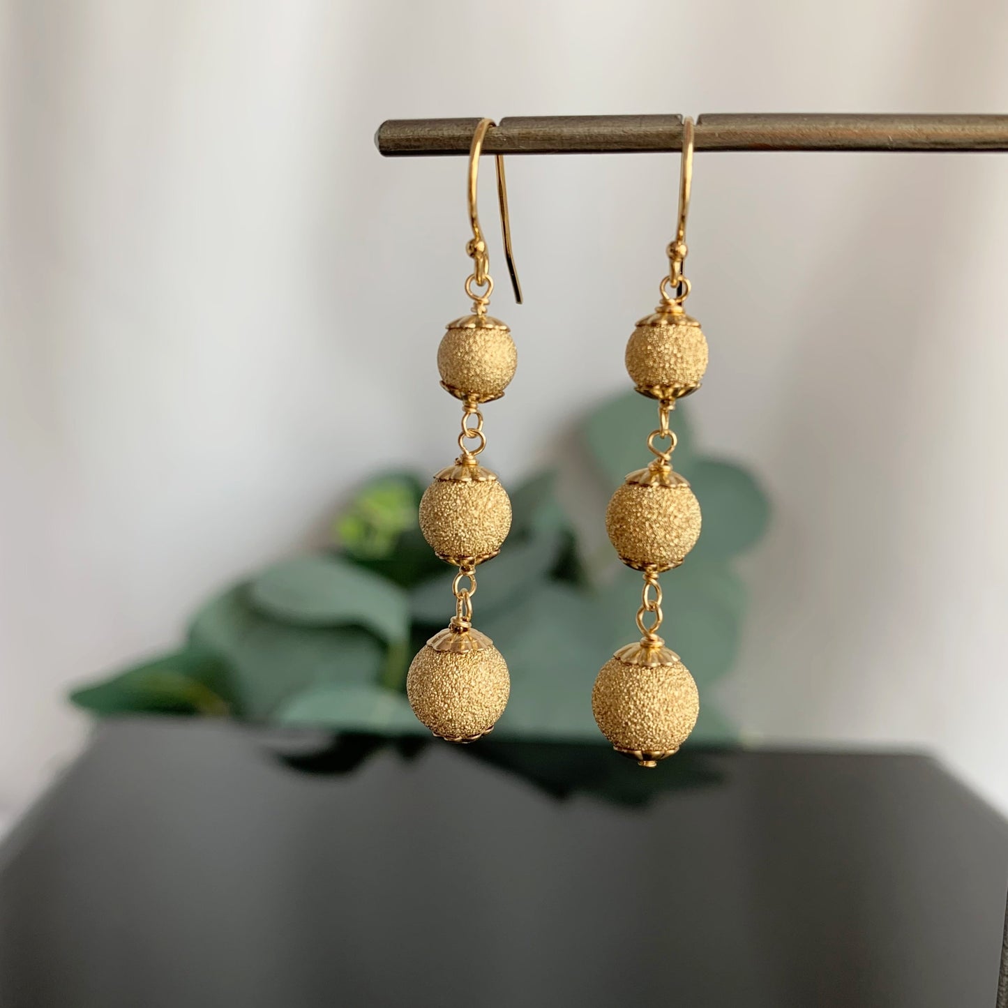 Silver Ball Earrings Gold Ball Earrings Linear Earrings Dangle Earrings Drop Earrings Elegant Earrings Wedding Earrings Sparkle Earrings