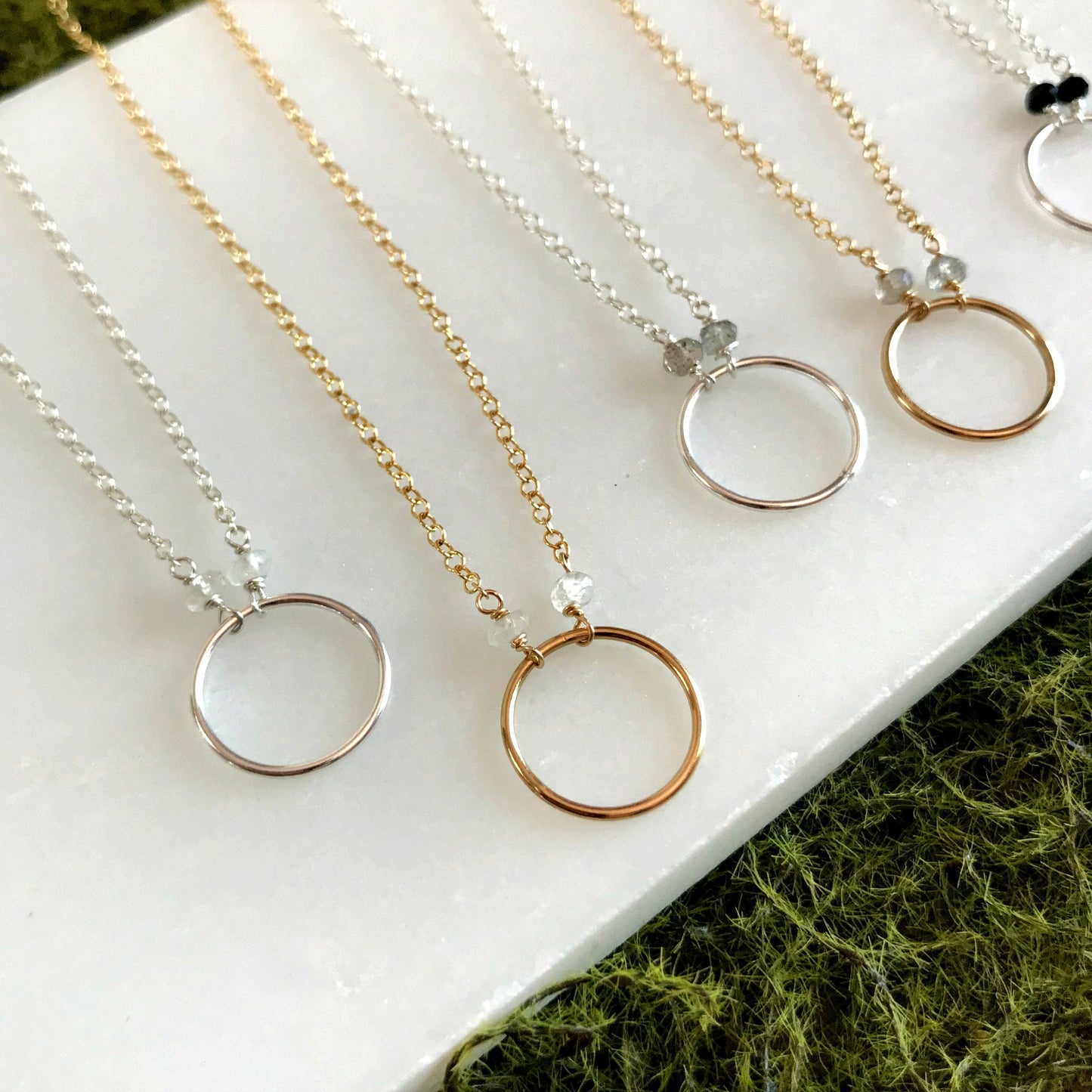 Karma Necklace Circle Necklace Delicate Necklace Eternity Necklace Minimalist Necklace Boho Necklace Infinity Necklace Gift for Mother