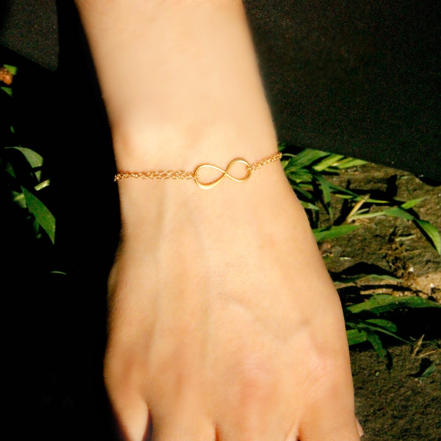 Infinity Bracelet Friendship Bracelet Gold Bracelet Women Bracelet Stacking Bracelet Silver Bracelet Chain Bracelet Mother's Day Gift