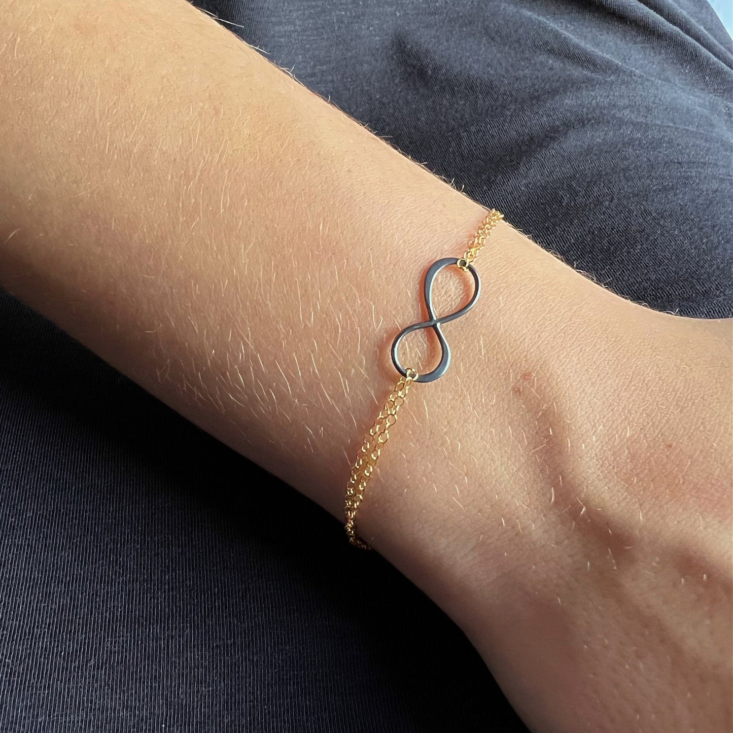 Infinity Bracelet Friendship Bracelet Gold Bracelet Women Bracelet Stacking Bracelet Silver Bracelet Chain Bracelet Mother's Day Gift
