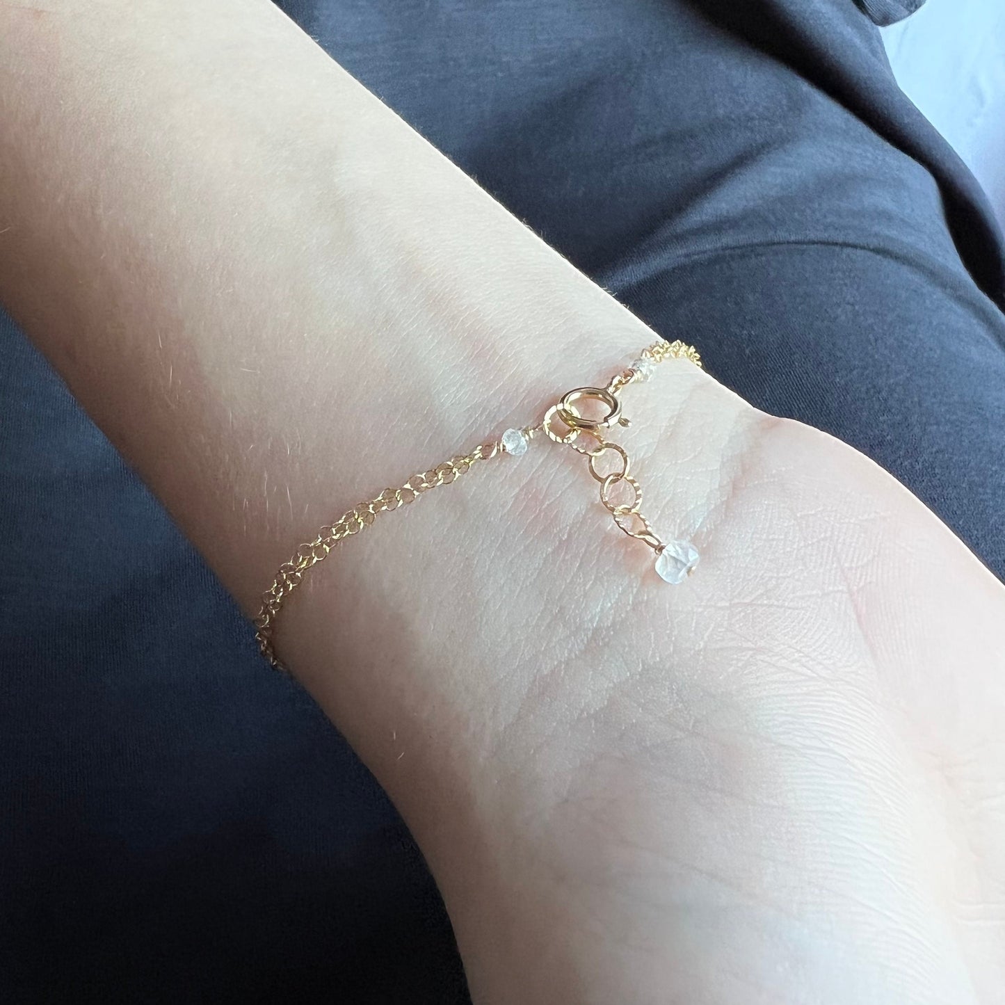 Dainty Circle Bracelet,Everyday Bracelet,Simple Bracelet,Two Tone Bracelet, Layered Bracelet,Minimalist Bracelet,Delicate Two tone bracelet