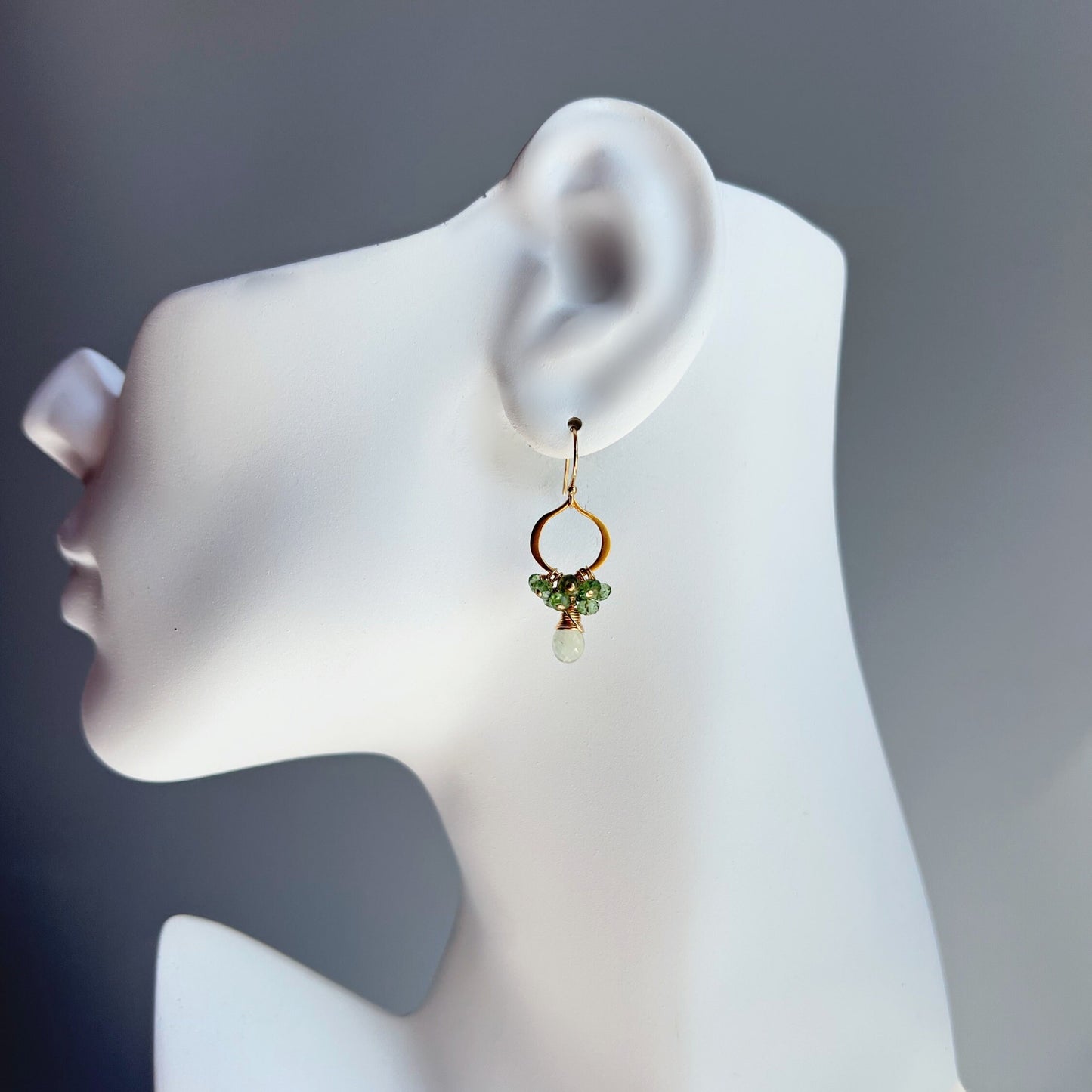 Green Earrings,Dainty Arabesque Earrings,Teardrop Earrings,Earrings for Women,Statement Earrings,Chandelier Earrings,Teardrop Earrings