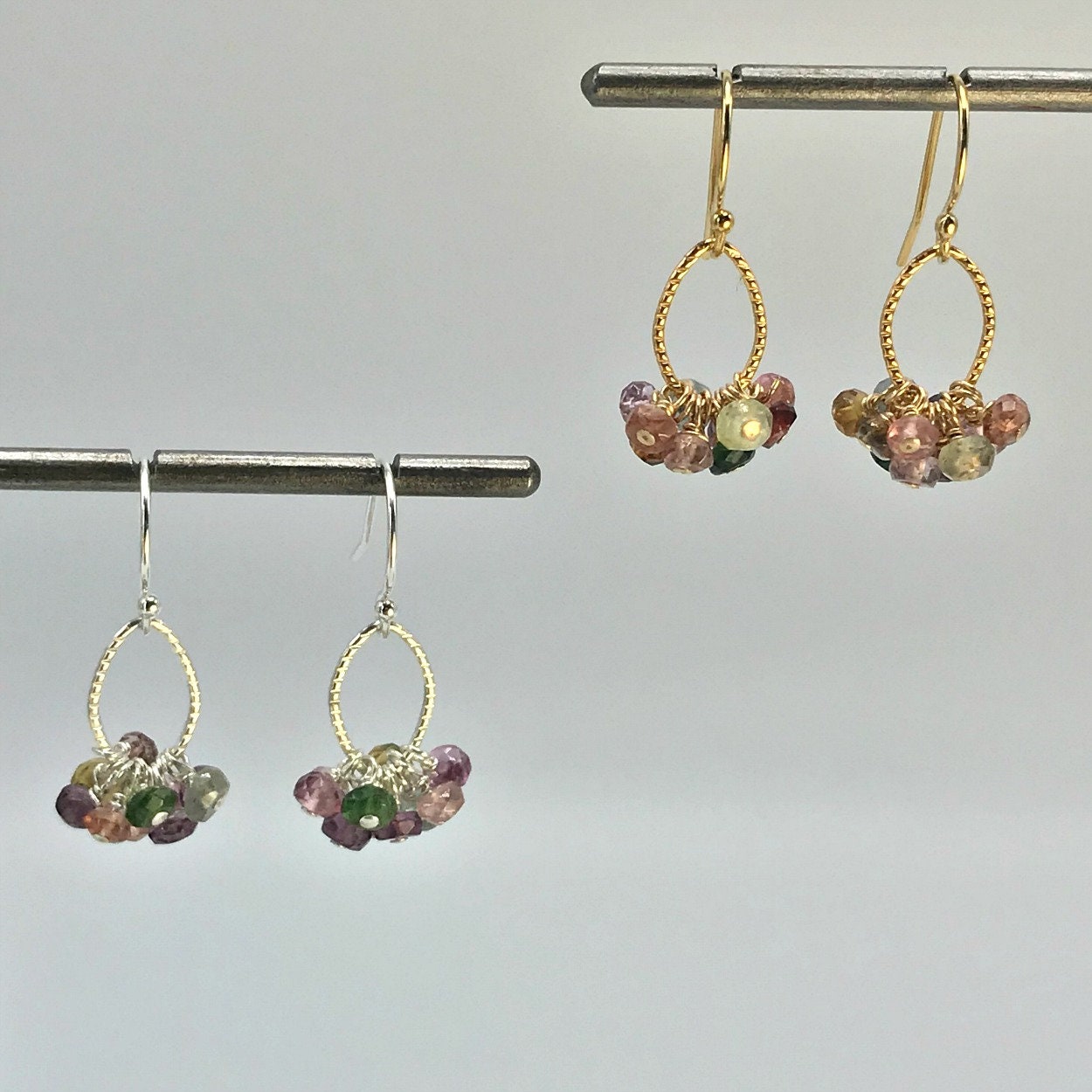 Tourmaline Earrings October Birthstone Dangle Earrings Bohemian Earrings Delicate Earrings Dainty Earrings Minimalist Earrings Gift for Mom