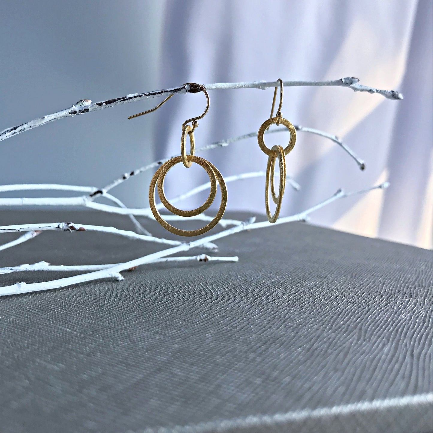 Circle Earrings Link Earrings Geometric Earrings Gold Earrings Silver Earrings Earrings for Women Dangle Earrings Everyday Earrings