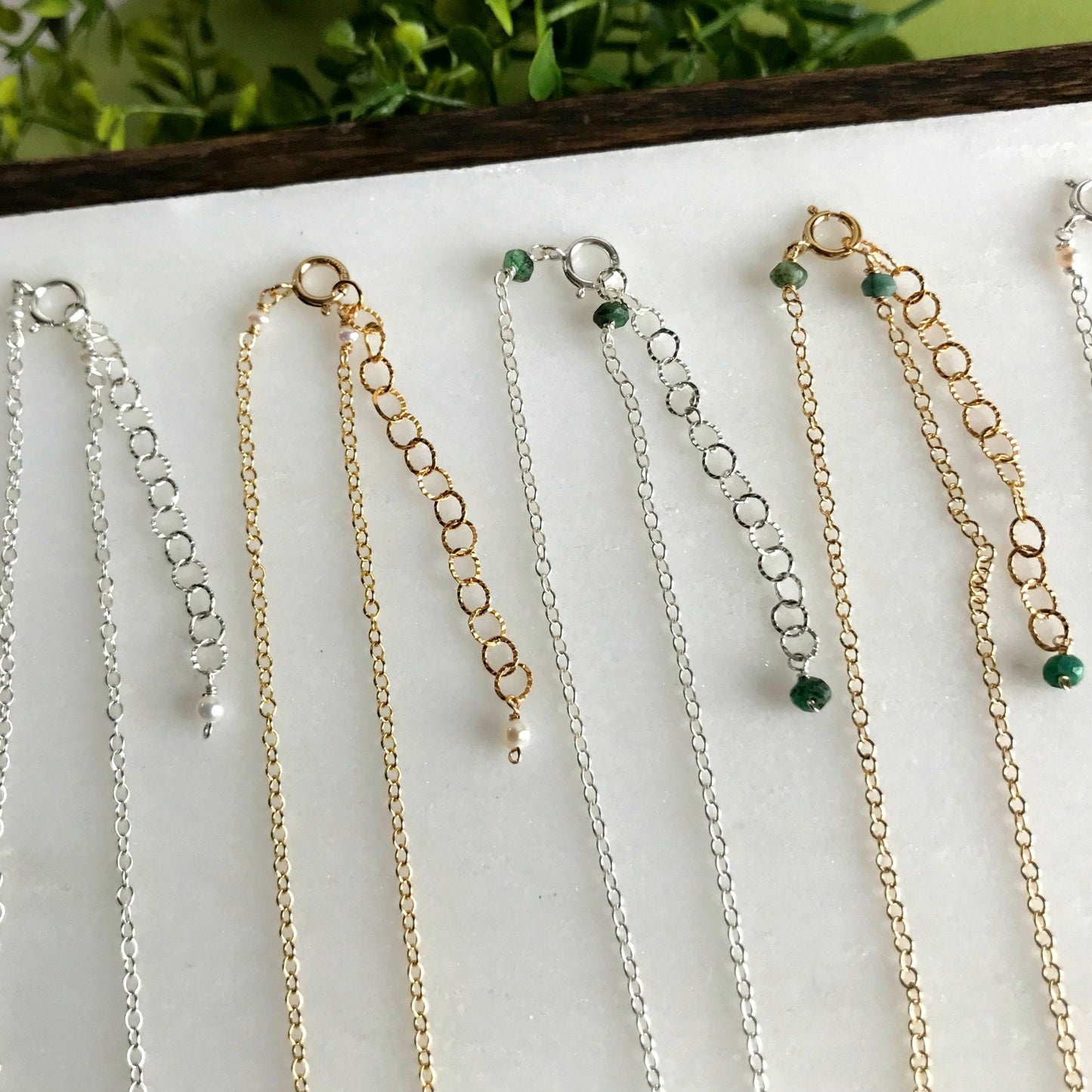 Karma Necklace Gift,Gold Circle Necklace,Emerald Necklace,Pearl Necklace,Birthstone Necklace,Layering Necklace,Dainty Minimalist Necklace