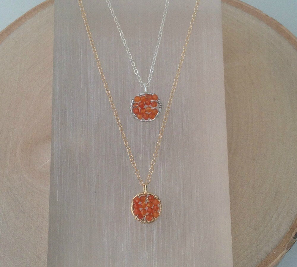 Carnelian Necklace Simple Gold Necklace Dainty Necklace Layering Gemstone Necklace Gift for Her Chakra Necklace Healing Jewelry