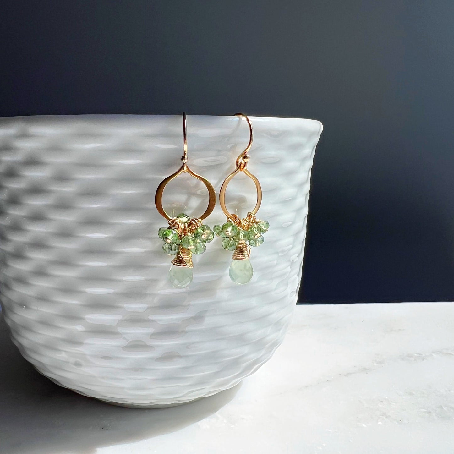 Green Earrings,Dainty Arabesque Earrings,Teardrop Earrings,Earrings for Women,Statement Earrings,Chandelier Earrings,Teardrop Earrings