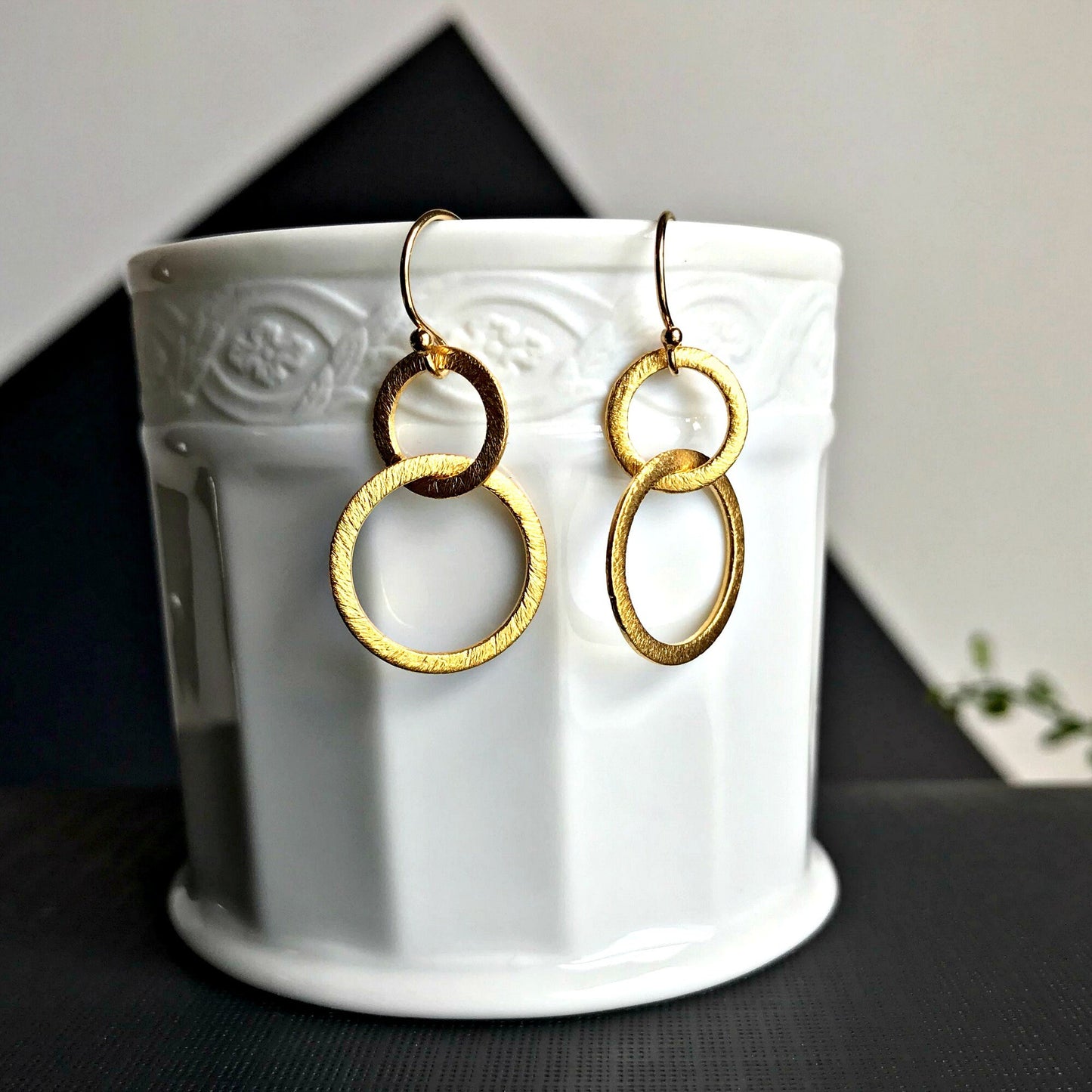 Hoop Earrings Geometric Earrings Earrings for Women Dangle Earrings Link Earrings Silver Earrings Drop Earrings Mother's Day Gift