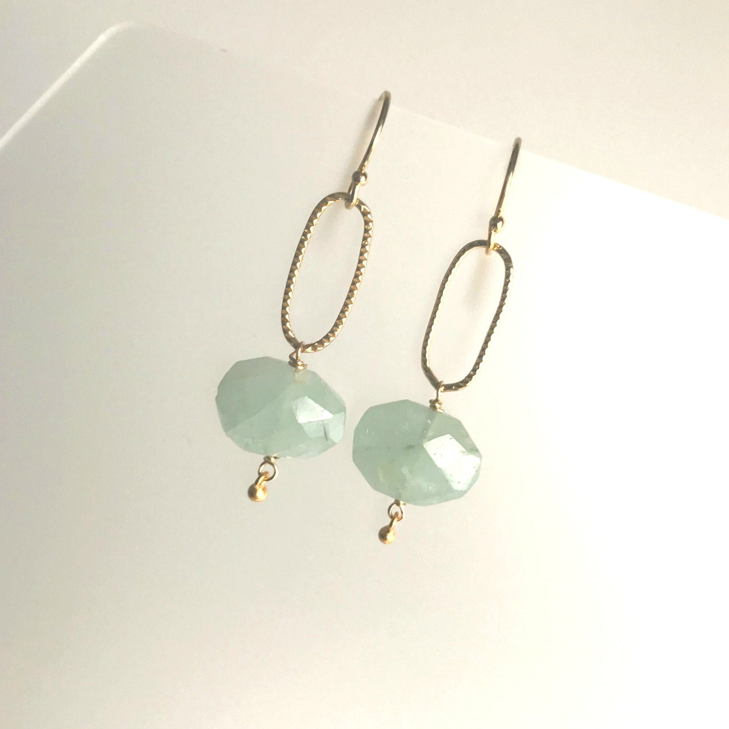 Aquamarine Earrings March Birthstone Delicate Earrings Blue Earrings Birthstone Jewelry Earrings for Women Women Gift Idea Gift for Her