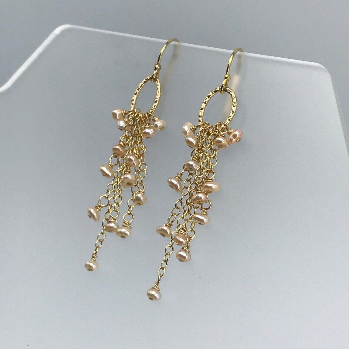 Dangle Earrings Cluster Earrings Pearl Earrings June Birthstone Dainty Earrings Long Earrings Bridal Earrings Boho Earrings Tassel Earrings