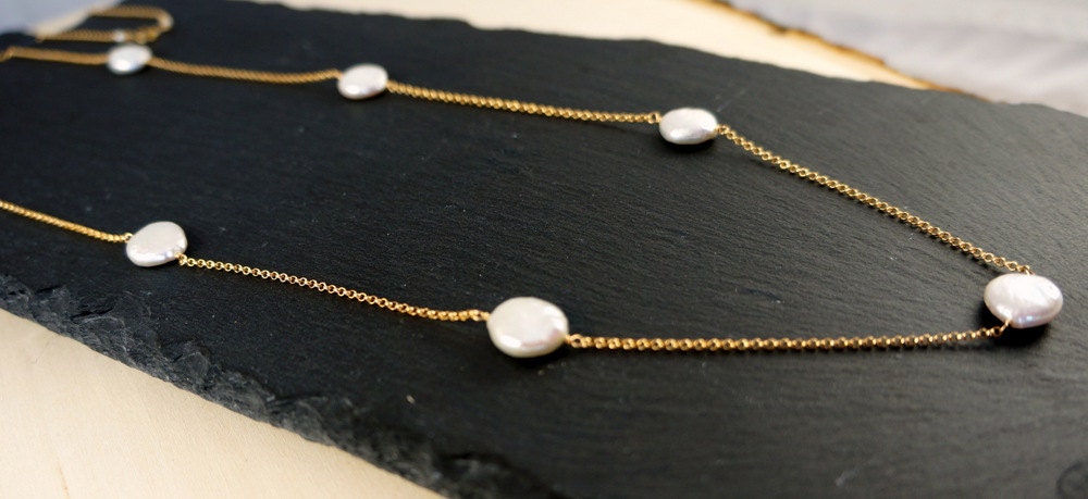 Pearl Necklace Layering Necklace Long Necklace Pearl Jewelry Trendy Jewelry Unique Jewelry Dainty Necklace Cute Jewelry Women Jewelry