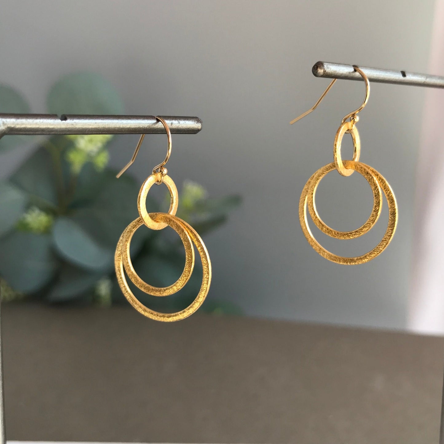 Circle Earrings Link Earrings Geometric Earrings Gold Earrings Silver Earrings Earrings for Women Dangle Earrings Everyday Earrings