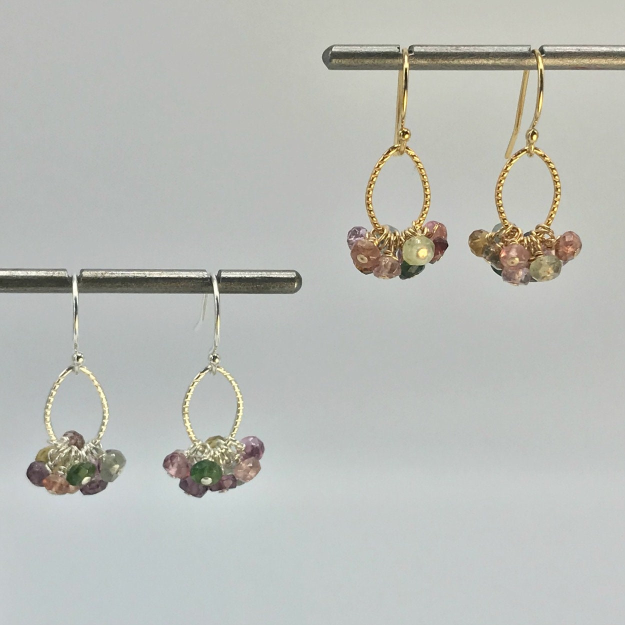 Tourmaline Earrings October Birthstone Dangle Earrings Bohemian Earrings Delicate Earrings Dainty Earrings Minimalist Earrings Gift for Mom