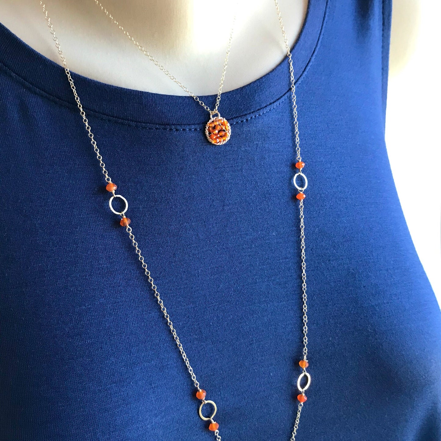 Carnelian Necklace Simple Gold Necklace Dainty Necklace Layering Gemstone Necklace Gift for Her Chakra Necklace Healing Jewelry