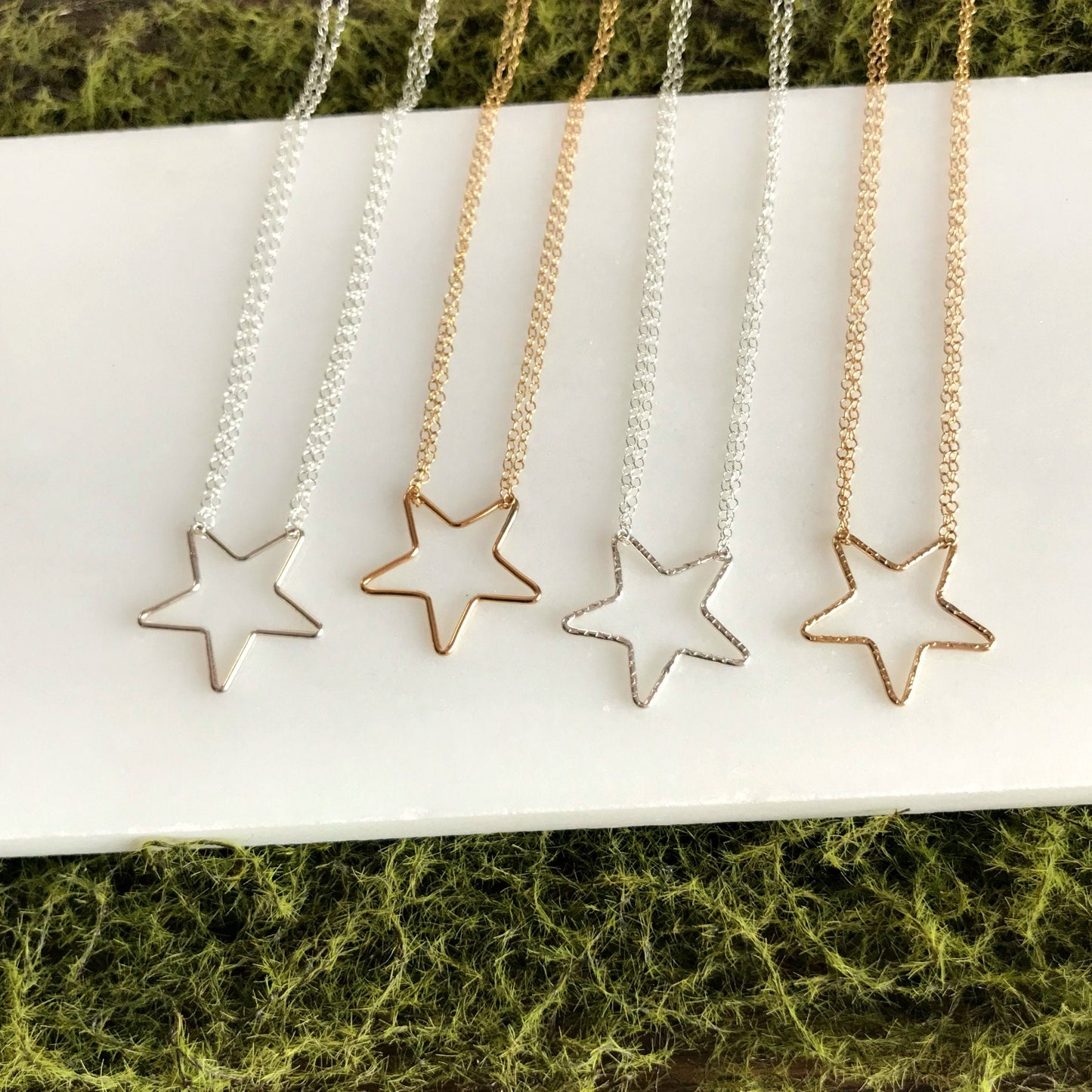 Star Necklace Gold Star Necklace Celestial Jewelry Simple Necklace Delicate necklace Layering Necklace Silver Star Minimalist Necklace