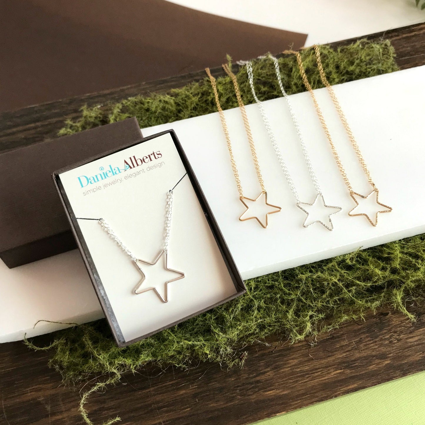 Star Necklace Gold Star Necklace Celestial Jewelry Simple Necklace Delicate necklace Layering Necklace Silver Star Minimalist Necklace