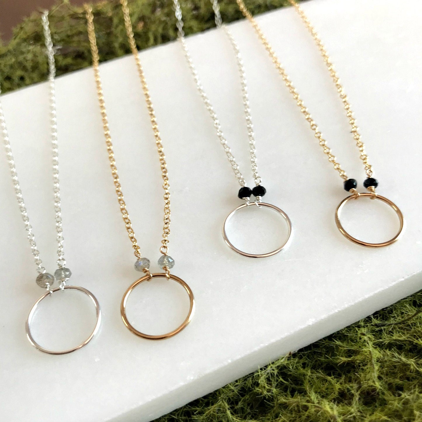 Karma Necklace Circle Necklace Delicate Necklace Eternity Necklace Minimalist Necklace Boho Necklace Infinity Necklace Gift for Mother