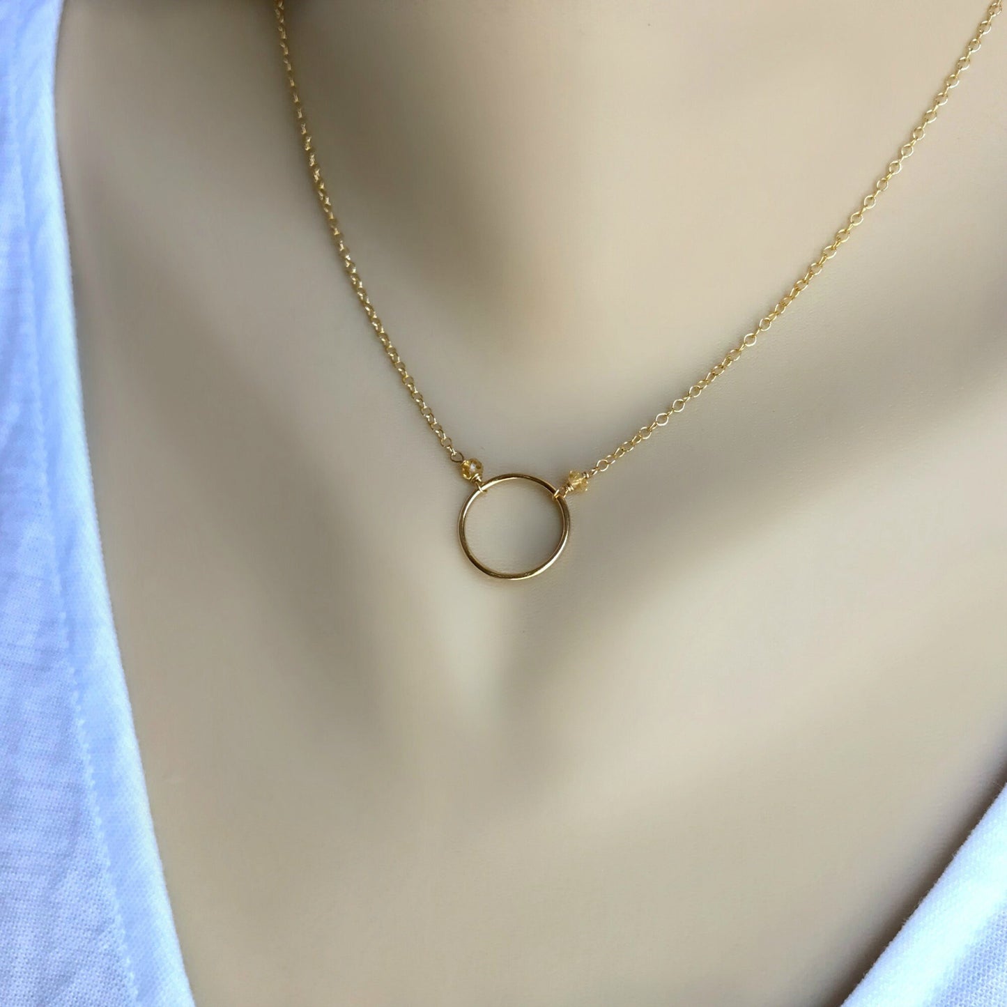 Infinity Necklace Karma Necklace Amethyst Necklace Citrine Necklace Circle Necklace Friendship Necklace Eternity Necklace Circle Necklace